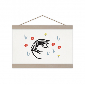 Monsieur Papier - Poster Chat fleur