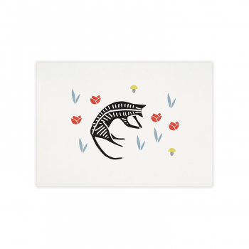 Monsieur Papier - Poster Chat fleur