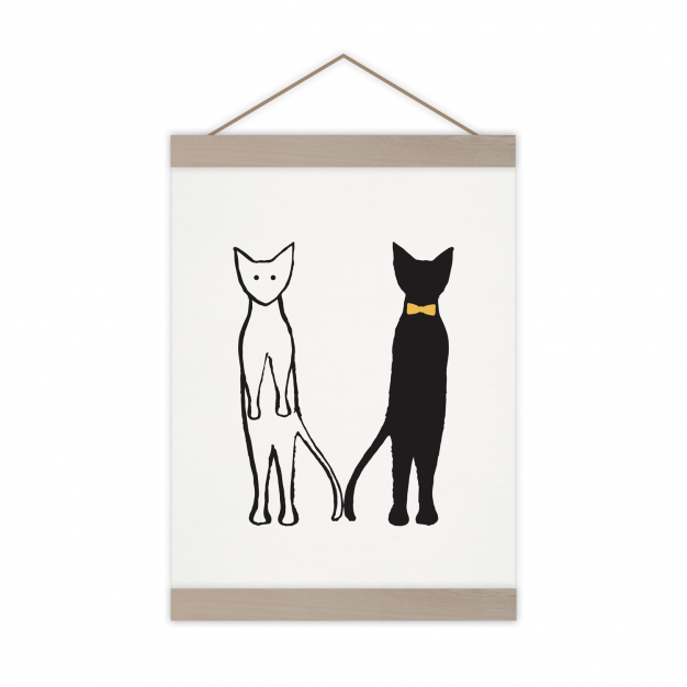 Monsieur Papier - Poster Chats