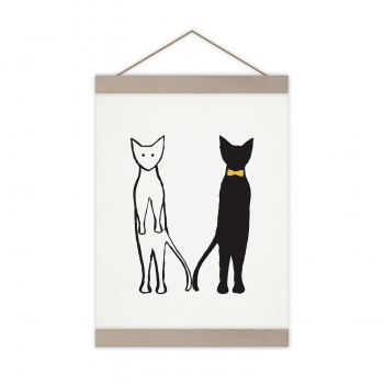Monsieur Papier - Poster Chats