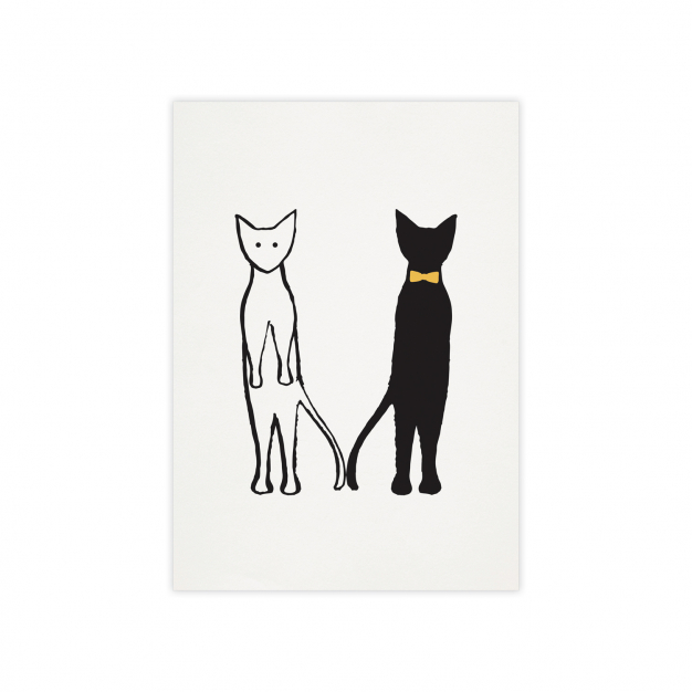 Monsieur Papier - Poster Chats