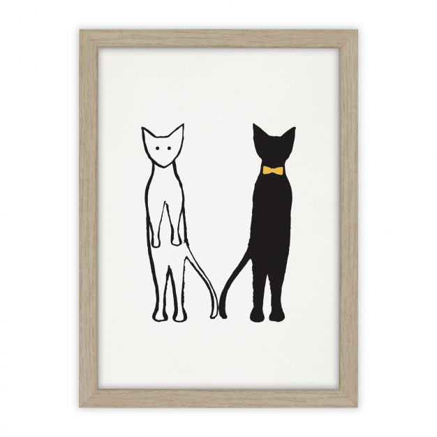 Monsieur Papier - Poster Chats
