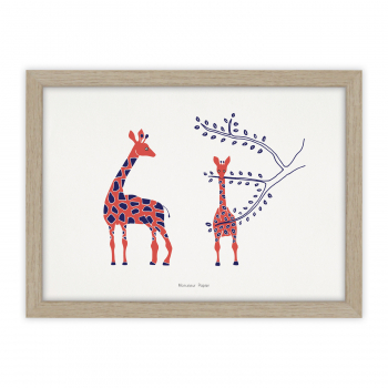 Monsieur Papier - Poster Girafes