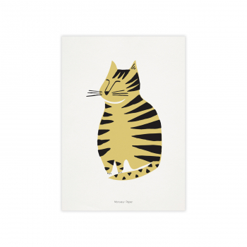 Monsieur Papier - Poster Gros chat
