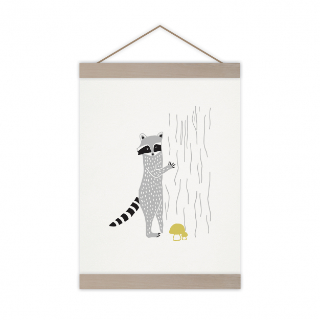 Monsieur Papier - Poster Raton laveur