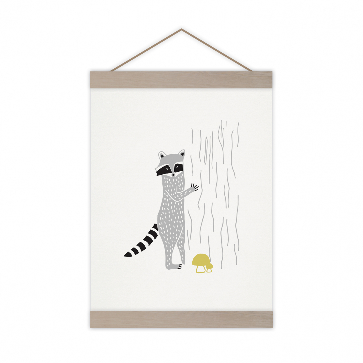 Monsieur Papier - Poster Raton laveur