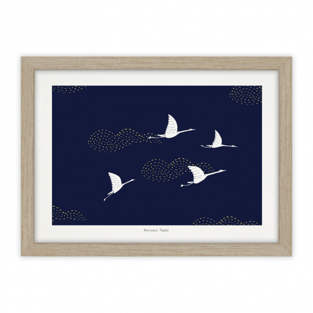 Monsieur Papier - Poster Vol de nuit