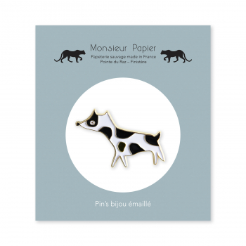 Monsieur Papier - Enamel pin Chien