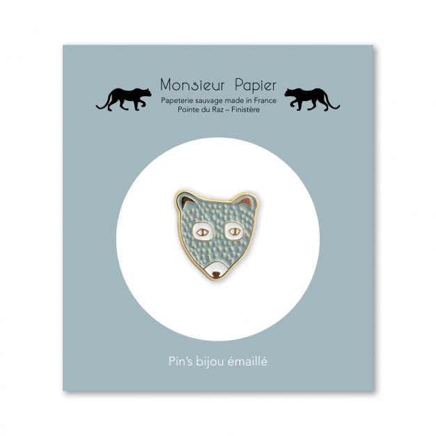 Monsieur Papier - Enamel pin Ours