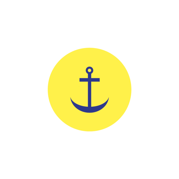 Monsieur Papier - Badge Ancre