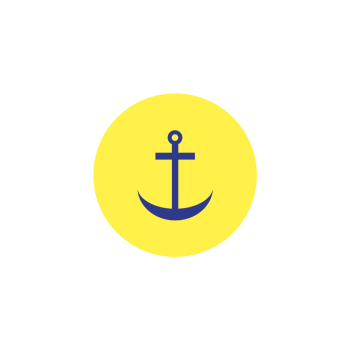 Monsieur Papier - Badge Ancre