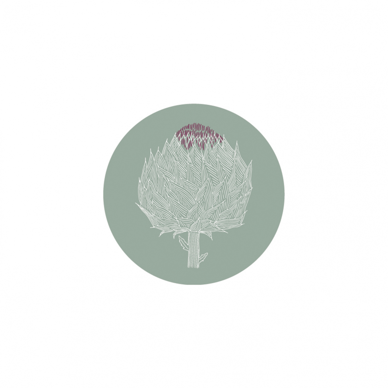 Monsieur Papier - Badge Artichaut