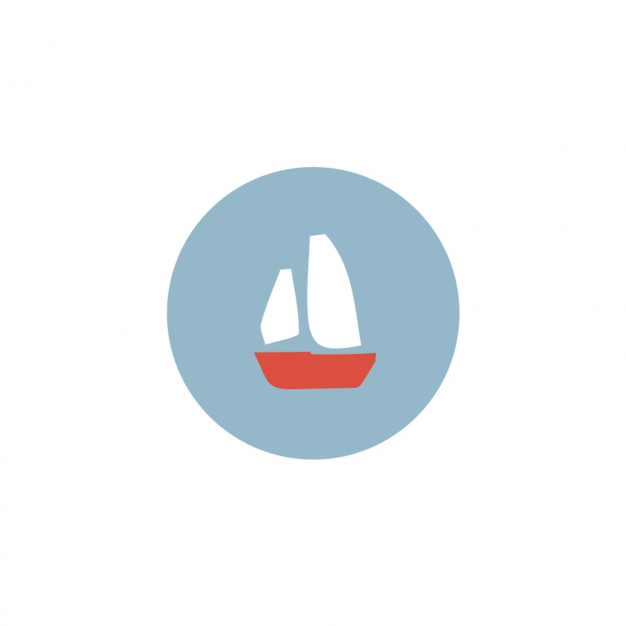 Monsieur Papier - Badge Bateau