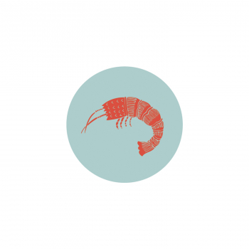 Monsieur Papier - Badge Langoustine