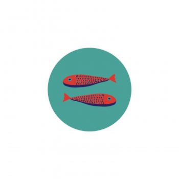 Monsieur Papier - Badge Sardines