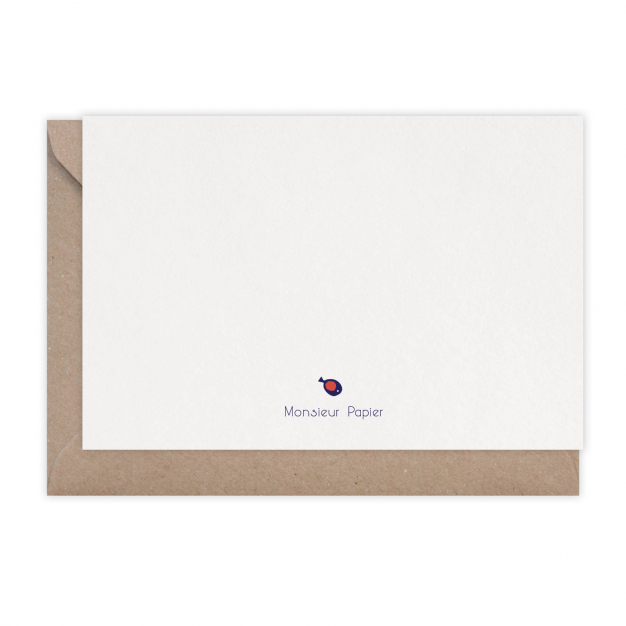 Monsieur Papier - Card Baleine rayée