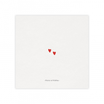 Monsieur Papier - Faire-part mariage Cœurs