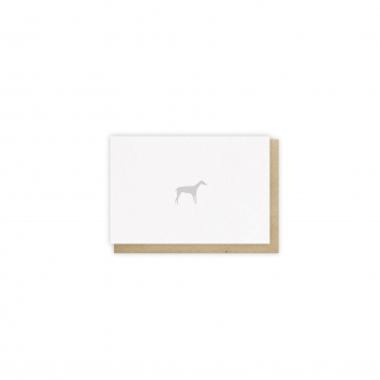 Monsieur Papier - Mini-carte Lévrier
