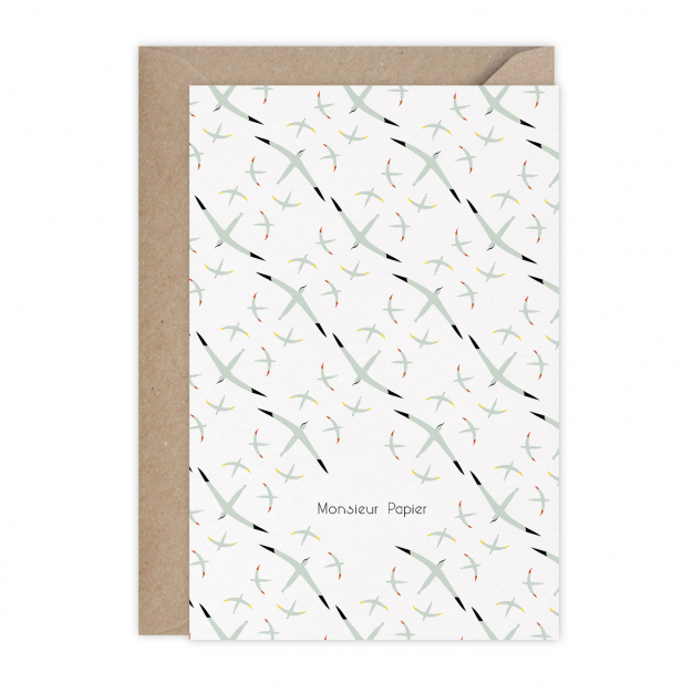 Monsieur Papier - Carte Bon vent Bassan