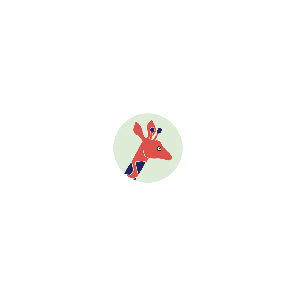 Monsieur Papier - Magnet Girafe