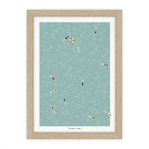 Monsieur Papier - Poster Nageurs