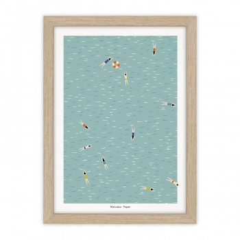 Monsieur Papier - Poster Nageurs