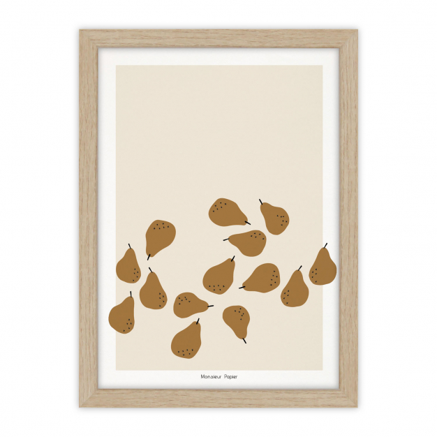 Monsieur Papier - Poster Poires