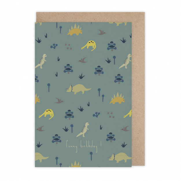 Monsieur Papier - Carte Funny Birthday Dino
