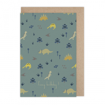 Monsieur Papier - Carte Funny Birthday Dino