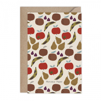Monsieur Papier - Card Fruits