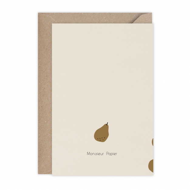 Monsieur Papier - Carte A pear Birthday