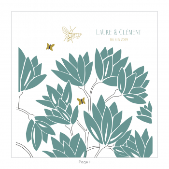 Monsieur Papier - Wedding invitation Rhododendron