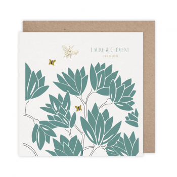 Monsieur Papier - Wedding invitation Rhododendron