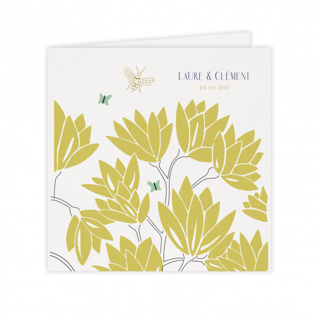 Monsieur Papier - Wedding invitation Rhododendron