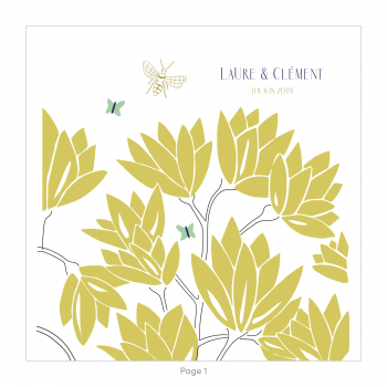 Monsieur Papier - Wedding invitation Rhododendron
