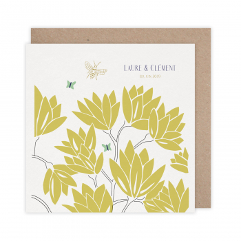 Monsieur Papier - Wedding invitation Rhododendron