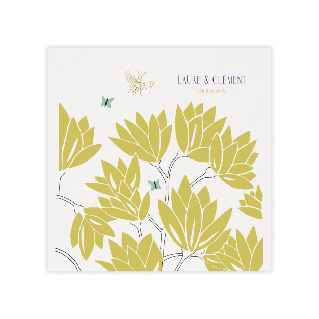 Monsieur Papier - Wedding invitation Rhododendron