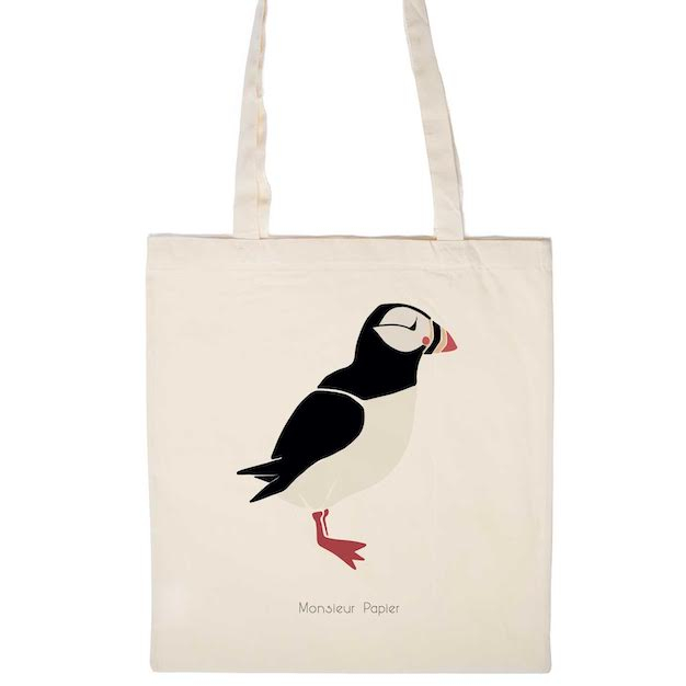 Monsieur Papier - Tote bag Macareux 1