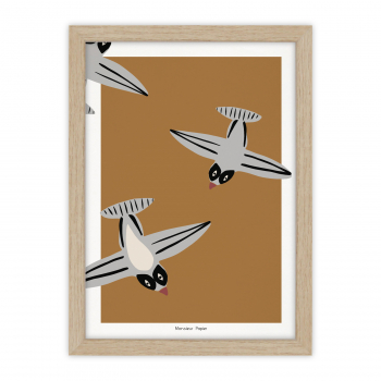 Monsieur Papier - Poster Hirondeaux
