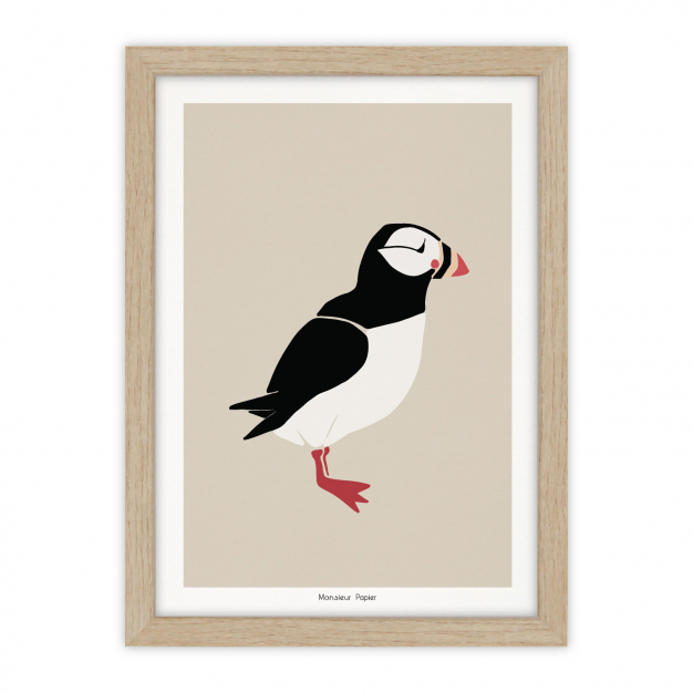 Monsieur Papier - Poster Macareux (pose)