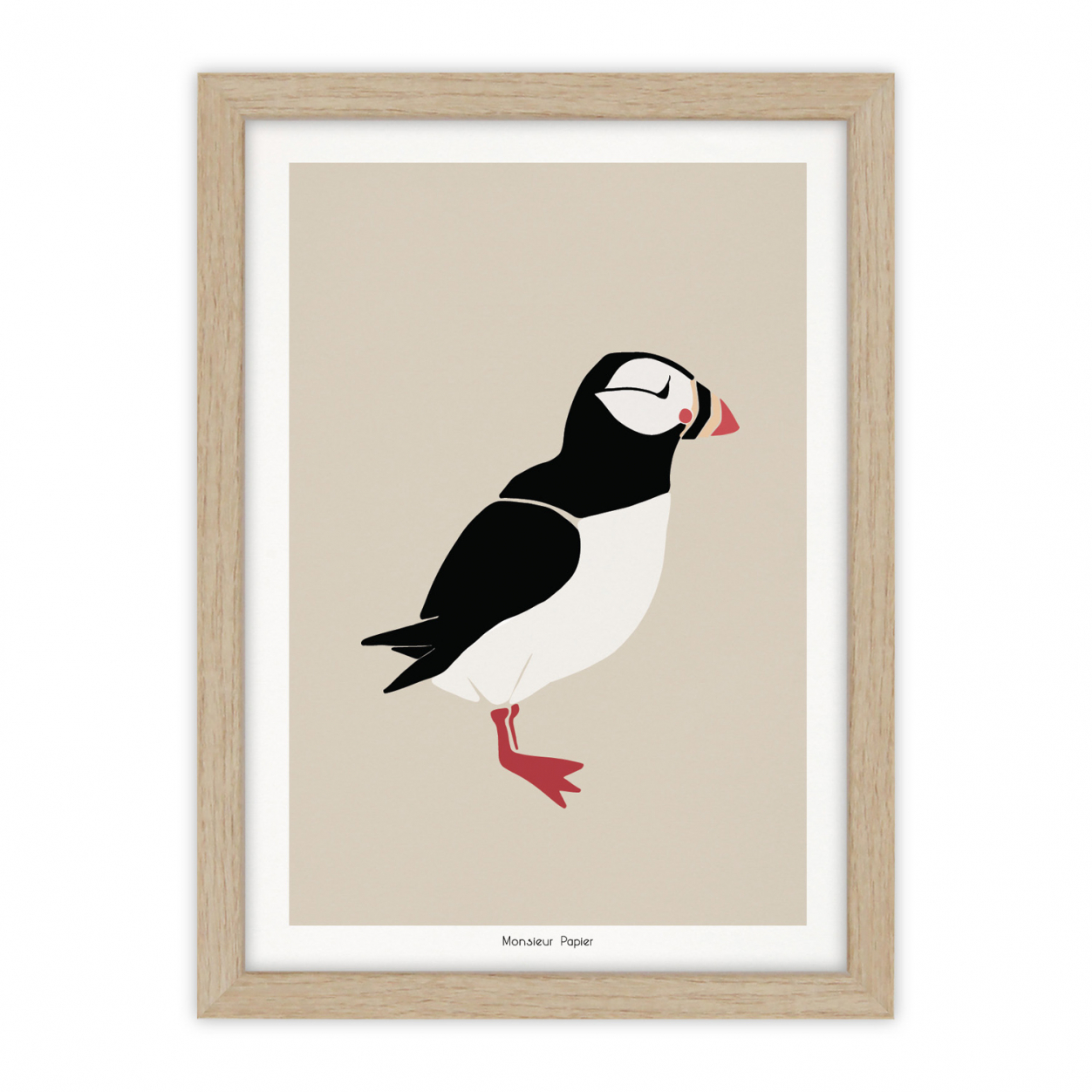 Monsieur Papier - Poster Macareux (pose)