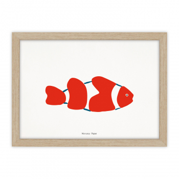 Monsieur Papier - Poster Poisson-clown