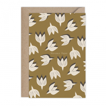 Monsieur Papier - Carte Flowerbird