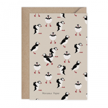 Monsieur Papier - Carte Puffin