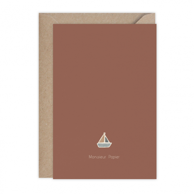 Monsieur Papier - Card Voilier