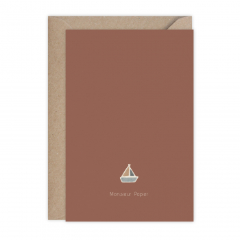 Monsieur Papier - Card Voilier