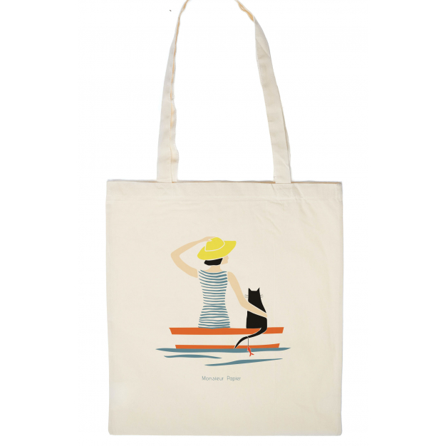 Monsieur Papier - Tote bag Barque