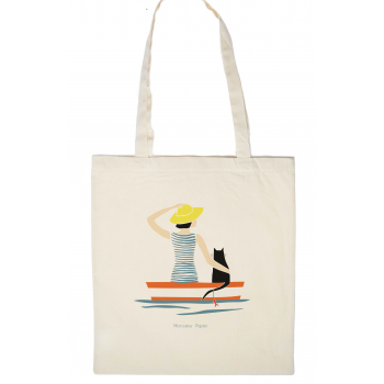 Monsieur Papier - Tote bag Barque