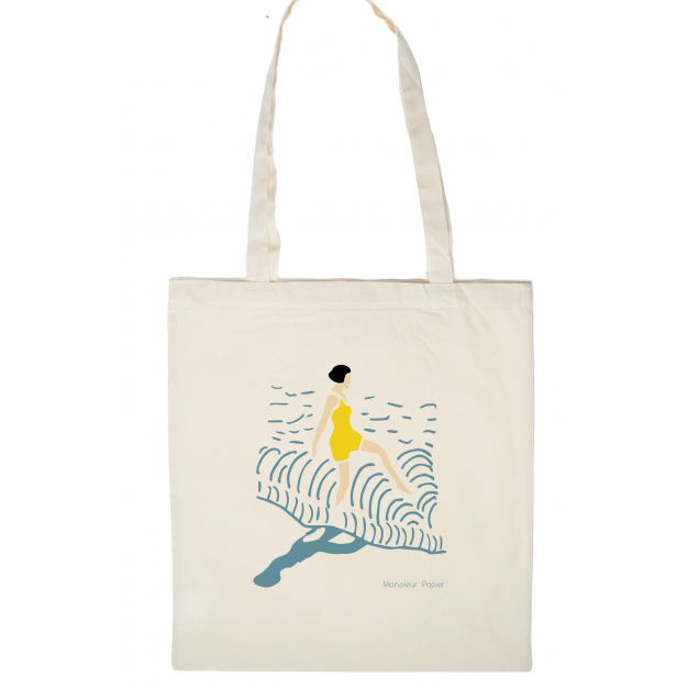 Monsieur Papier - Tote bag Baigneuse