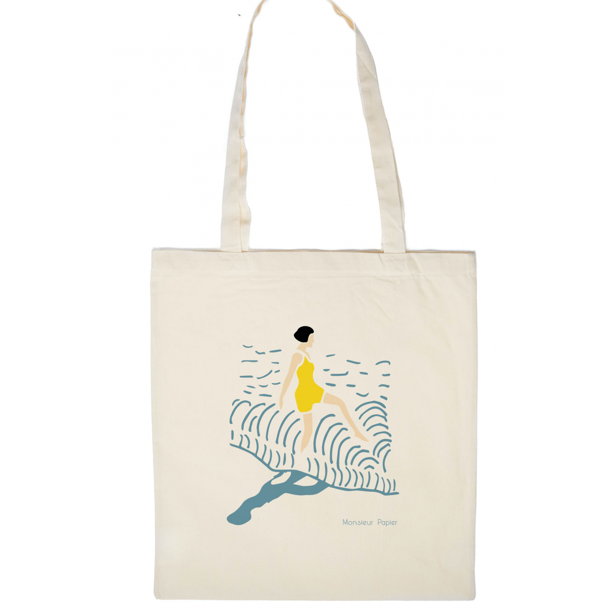 Monsieur Papier - Tote bag Baigneuse